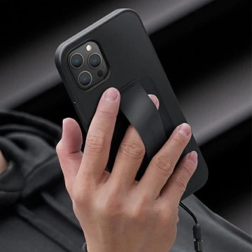 UNIQ Hülle Heldro iPhone 12 Pro Max 6.7 "schwarz / Mitternachtsschwarz Antimikrobiell