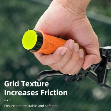 Rockbros 40720007004 Fahrradgriffe mit Reflektor – Orange