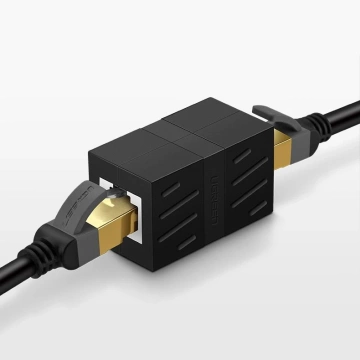 UGREEN Netzwerkstecker Ethernet RJ45 10 Gbps Netzwerkkabel Stecker schwarz (NW114 20390)