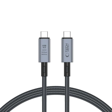 UltraBoost Max USB 4.0 8k 40 Gbit/s Typ-C-Kabel PD240W 100 cm Grau