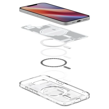 Etui Spigen Ultra Hybrid Mag MagSafe für iPhone 16E Zero One Weiß