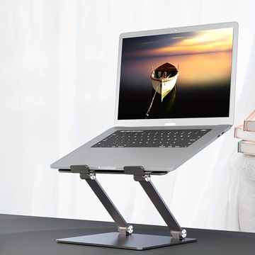 Laptopständer für MacBook 17 Ständer Tischhalter klappbar verstellbar Aluminium für Schreibtisch Alogy Graphite