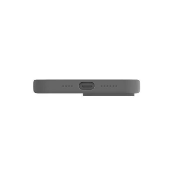 UNIQ Hülle Lino Hue iPhone 13 Pro Max 6.7" grau / anthrazit MagSafe