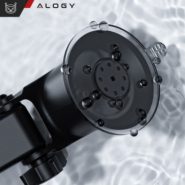 Autotelefonhalter für das Auto 3in1 Alogie an der Windschutzscheibe zum Armaturenbrettgitter, Cockpit Schwarz