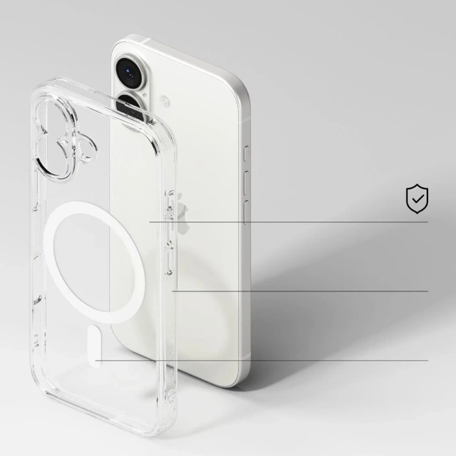 Etui Ochronne do iPhone 17 Ringke Fusion Magnetic MagSafe Clear