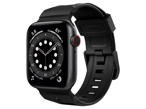 Pasek Spigen Rugged Band do Apple Watch 2/3/4/5/6/7/SE 38/40/41mm Matte Black