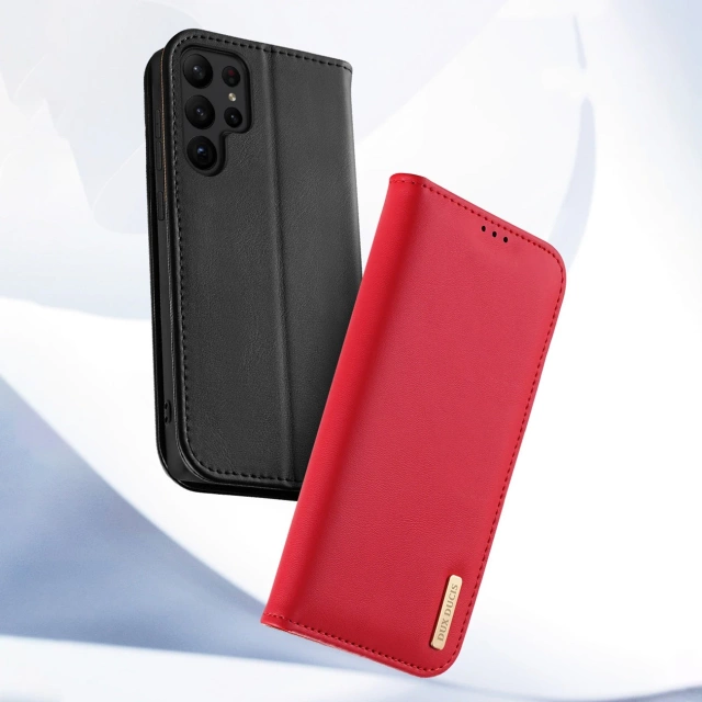 Etui ochronne Dux Ducis Hivo do Samsung Galaxy S23+ pokrowiec z klapką portfel podstawka blokada RFID Czarne