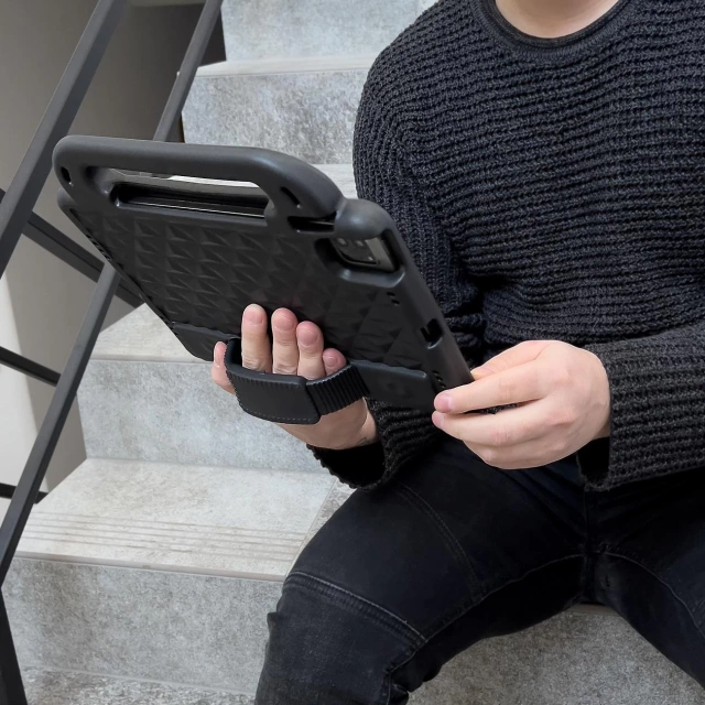 Diamond Tablet Case pancerne miękkie etui do iPad Pro 11'' 2021 / 2020 / 2018 / iPad Air 2020 / 2022 z miejscem na rysik zielony