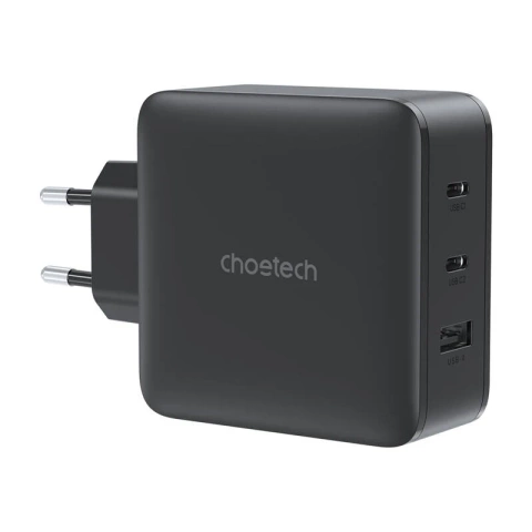 Ładowarka Sieciowa Choetech PD8005 GaN 100W 2x USB-C USB-A Czarna
