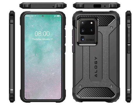 Etui Alogy Hard Armor do Samsung Galaxy S20 Ultra szare