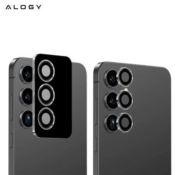 3x Displayschutzglas aus gehärtetem Glas für Samsung Galaxy S25, Schutzglas für Bildschirm und Kamera, 9H Alogy GlassGuard Pack™️ Schutzglas-Set