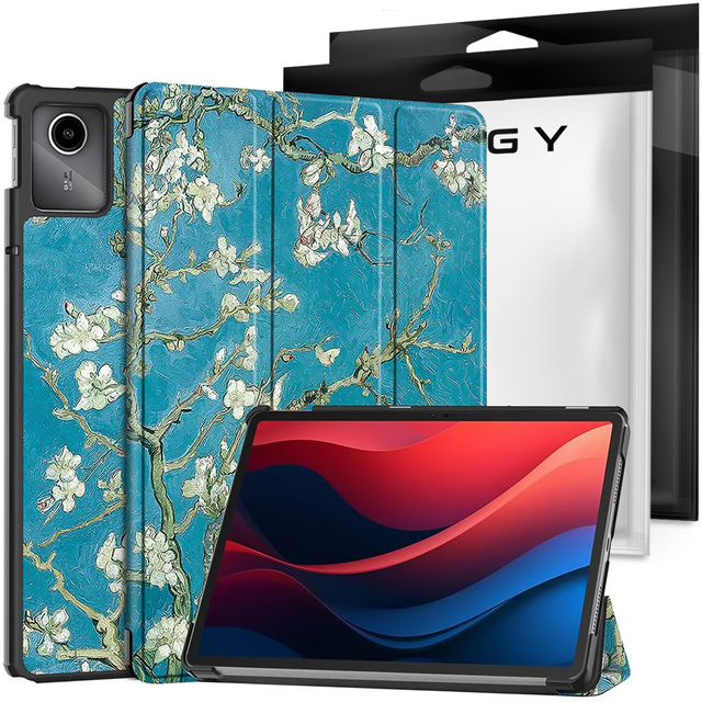 Etui do Lenovo Tab K11 / K11E 11” M11 10.95" TB330FU / TB330XU / TB331FC obudowa na tablet Case Alogy Book Cover Kwitnący migdałowiec (van Gogh) + Rysik