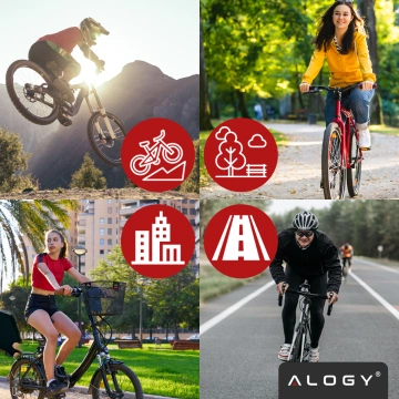 Alogy Fahrradpedale für Rennräder und Mountainbikes, MTB-Plattformpedale aus Aluminium, 2er-Set, Aluminium mit Dreifachlager, schwarz