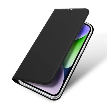 Dux Ducis Skin Pro Hülle für iPhone 15 Plus mit Klappe und Geldbörse – Schwarz