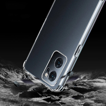 ShockProof Alogy Silicone Armor Case für Oppo Reno7 5G Global Transparent