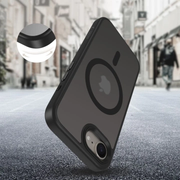 Etui für iPhone 16e Tech-Protect MagMat MagSafe Mattschwarz