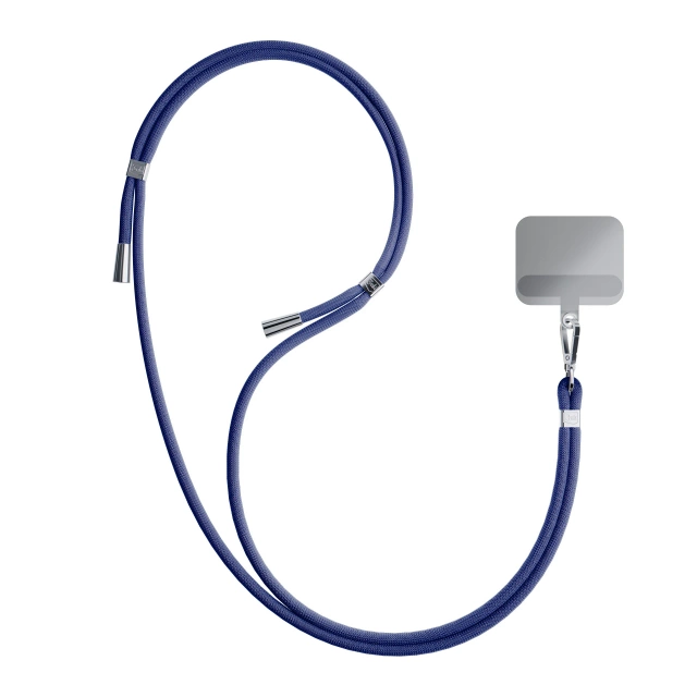 Uniwersalna smyczka do smartfona 3mk EasyClip Dark Blue (silver)