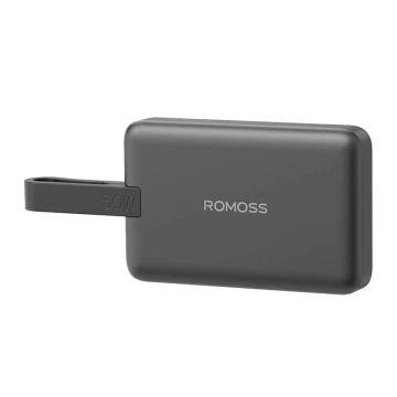 Powerbank Romoss WMS10 10000 mAh 30 W, Schwarz – Magnetisches Laden und Schnellladen