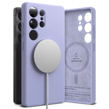Etui do Samsung Galaxy S25 Ultra Lavendel Ringke Silikon Magnetisch MagSafe