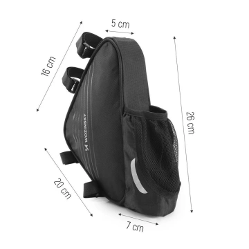 Wozinsky Fahrradtasche unter dem Rahmen 1,5l schwarz (WBB23BK)