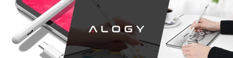 Alogy Magnetischer Stylus-Stift, Notiz- und Skizzenstift für Apple iPad Pro/Air/Mini, Weiß