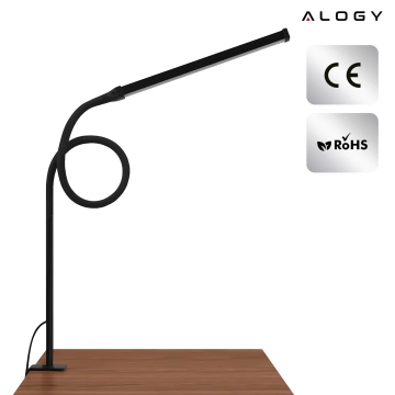 Alogy LED-Schreibtischlampe mit flexiblem Arm für Bettgestell und Schreibtisch