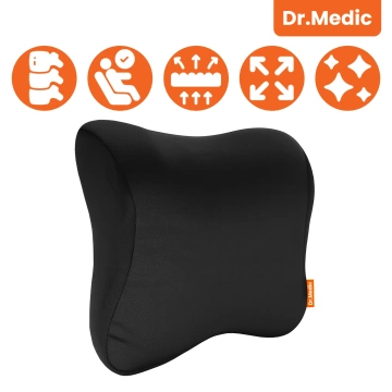 Poduszka do Samochodu pod Głowę Kark Szyję DR.MEDIC NeckRest™ Ergonomiczna poduszka na fotel zagłówek krzesło do biura auta dla kierowcy pasażera
