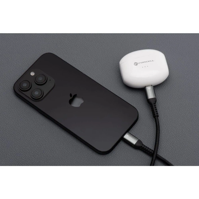 Kabel USB-C do USB-C Forcell 100W 5A QC 4.0 PD Nylon 3m Laptop