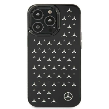 Etui ochronne Mercedes MEHCP13LESPBK do Apple iPhone 13 Pro / 13 6,1" czarny/black hardcase Silver Stars Pattern