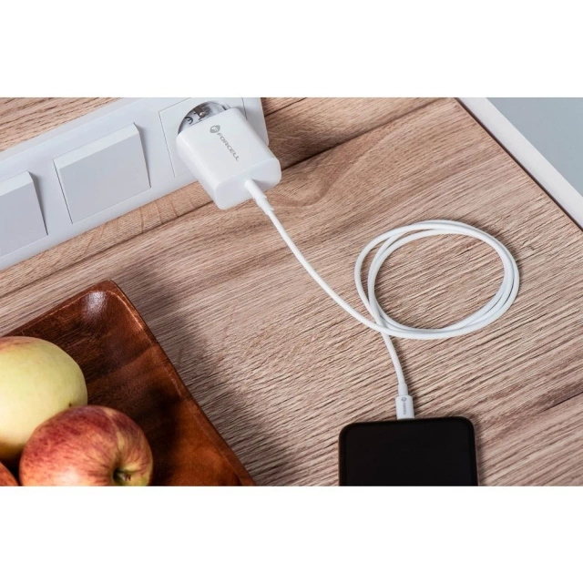 Ładowarka Forcell 20W USB-C PD QC 4.0 + Kabel Lightning do iPhone 12 13 14