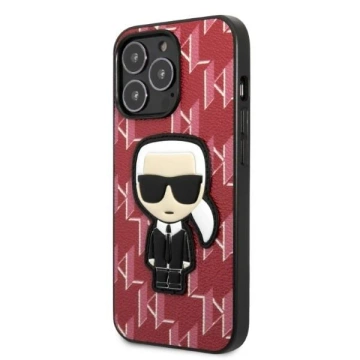 Etui ochronne na telefon Karl Lagerfeld KLHCP13LPMNIKPI do Apple iPhone 13 Pro / 13 6,1" hardcase czerwony/red Monogram Ikonik Patch