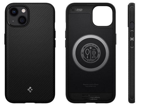 Etui Spigen Mag Armor für MagSafe für Apple iPhone 13 Mini Mattschwarz