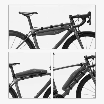 Rockbros AS-052 Rahmen-Fahrradtasche 1,5L Grau Wasserdicht