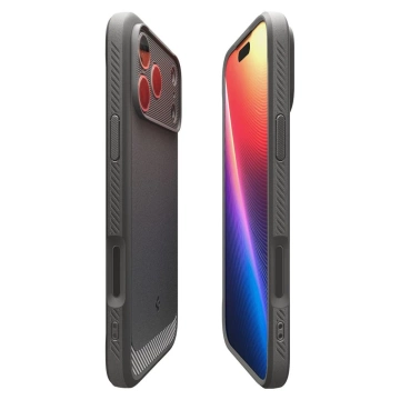 Etui Ochronne do iPhone 17 Pro Spigen Rugged Armor MagSafe Grey