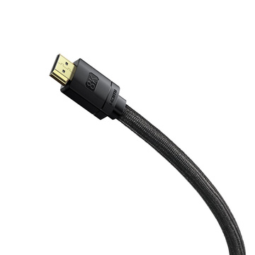 Kabel HDMI 2.1 Baseus High Definition Serie, 8K 60Hz, 3D, HDR, 48Gbps, 2m (schwarz)