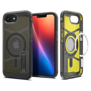 Etui für iPhone 16e Spigen Tough Armor Mag MagSafe Frost Black