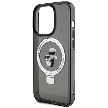 Etui Karl Lagerfeld KLHMP15XHMRSKCK iPhone 15 Pro Max 6,7" czarny/schwarz Hardcase Ring Stand Karl