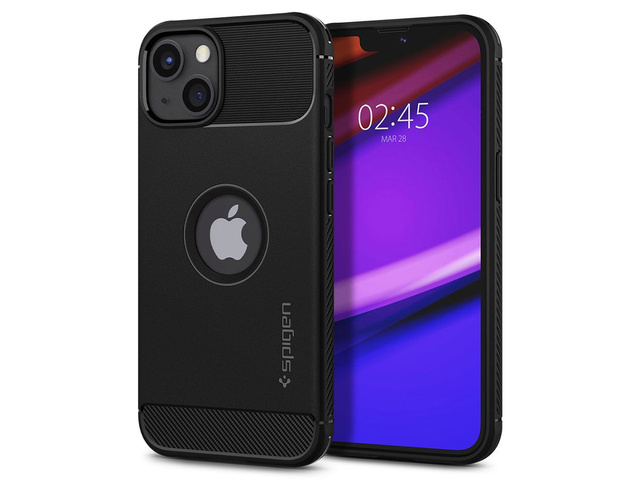 Etui pokrowiec futerał Spigen Rugged Armor do iPhone 13 Mini Matte Black