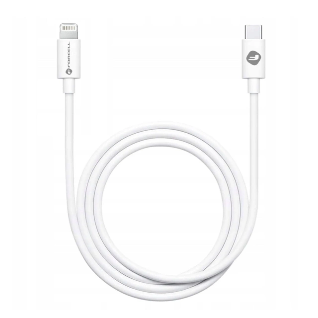 Kabel USB-C do Lightning 1m Forcell PD 27W iPhone iPad Biały Tuba
