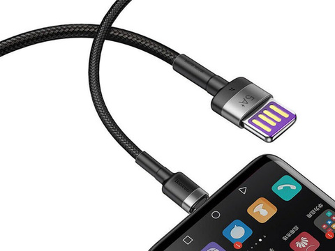 Baseus Kabel Cafule HW QC USB-C Typ C 40W 5A 1M Grau Schwarz