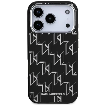 Etui Ochronne do iPhone 17 Pro Max Karl Lagerfeld IML KL Monogram MagSafe Czarny