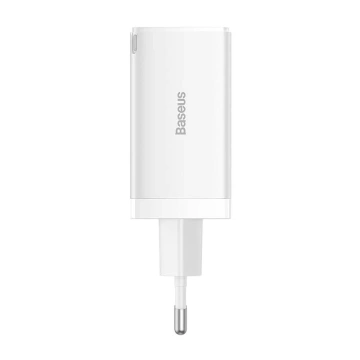 Baseus GaN5 Pro 2xUSB-C USB-Wandladegerät, 65 W (weiß)