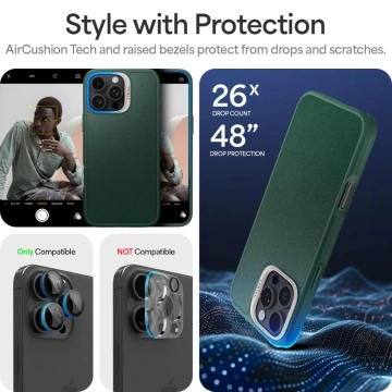 Etui Spigen Cyrill Kajuk Mag MagSafe für iPhone 16 Pro Max Forest Green