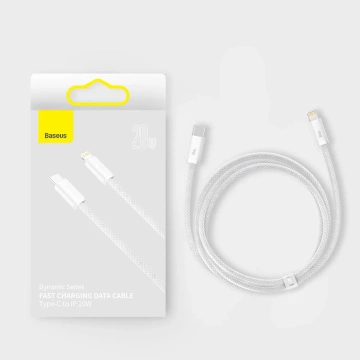 Baseus Dynamic Kabel USB Typ C - Lightning Power Delivery 20W 1m Biły (CALD000002)