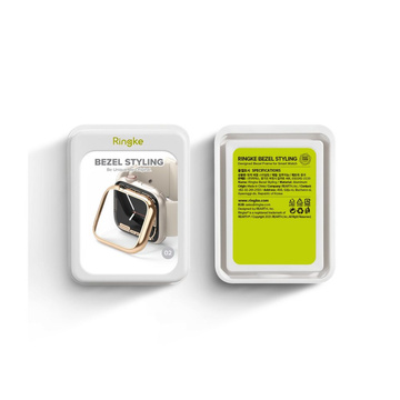 Ringke Lünetten-Styling für Apple Watch 7 (41 mm) glänzendes Roségold