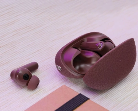 Słuchawki bezprzewodowe Bluetooth HOCO TWS EQ23 Etui ładujące Brązowe