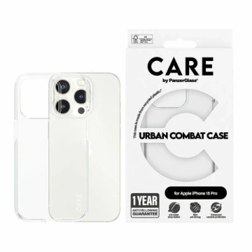 iPhone 15 Pro CARE by PanzerGlass Urban Combat Case Transparent