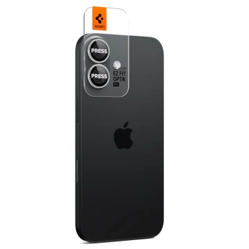 Osłona Aparatu Spigen Optik Pro Glas.TR EZ Fit iPhone 16/17 Silver 2-Pack