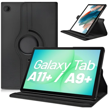 Etui do Samsung Galaxy Tab A11+ (X310/X315/X316) / A9+ 2023 11" (X210/X215/X216) obrotowe pokrowiec obudowa z klapką na tablet Case Alogy Czarne 