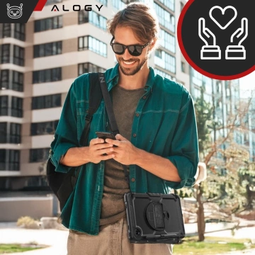 Etui pancerne 360 z miejscem na rysik do Lenovo K11/ K11E 11” / M11 10.95" 11" TB330FU TB330XU TB331FC Alogy Pirate 360 Case obudowa na tablet Czarne